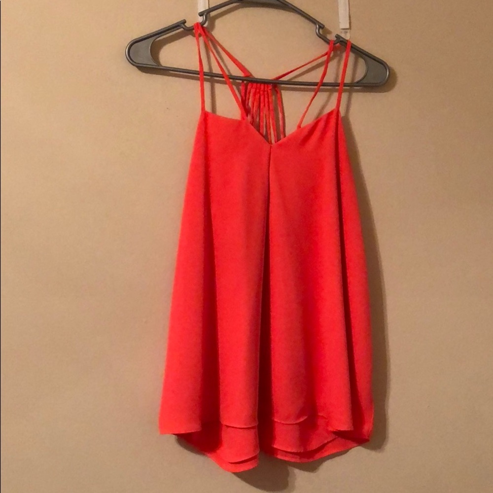 Express neon pink/orange top